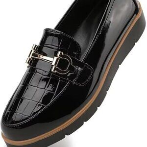 NEW Classic Comfort Leather Loafers Cute Slip-Ons Casual Dress Shoes Size 7.5